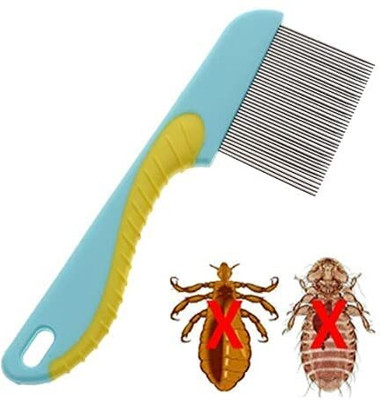 El Syco Long Handle Lice Comb with Stainless steel teeth for Head Lice Nit & Egg Removal