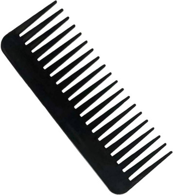 MICLAC Wide Comb for Detangling Hair with Multicolor Plastic Design, Pack of 1