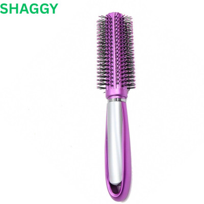 SHAGGY Round Rolling Curling Comb Styling Hair Brush Tool for Long And Short Hair)558