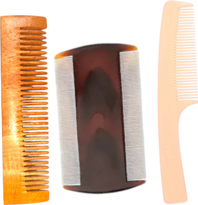 MICLAC Fine-Tooth Comb for Lice and Frizz-Free Styling, Pack of 3