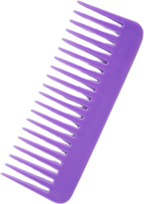 MICLAC Hair Comb for Women with Multicolor Wide Teeth - Great for Shampooing - 1Pc