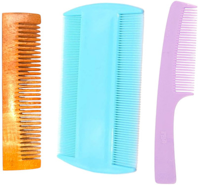 MICLAC Comb Straightener for Easy Styling, Pack of 3