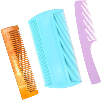 MICLAC Neem Comb for Healthy Scalp, Pack of 3