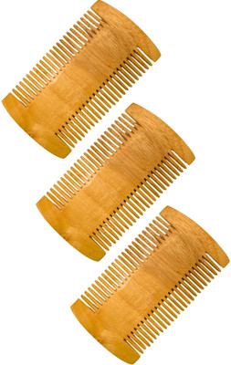 MICLAC Neem Wooden Comb For Lice and Nits Solution 3PCS