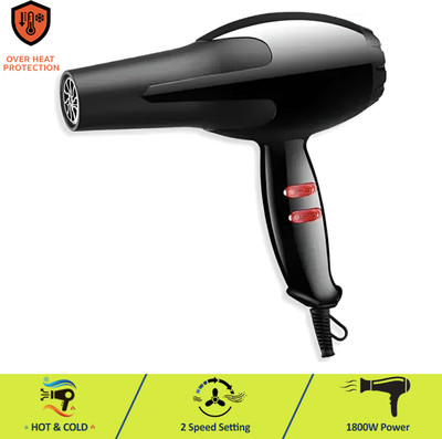 Sument 1800W 6130 Hair Dryer for Men & Women Hair Dryer Hair Dryer(1800 W, Black)