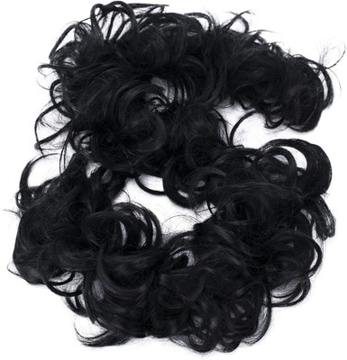 Getvock piece  Wrap Heat-resistant Synthetic Fibres Curly Messy Updo Black HW6 Hair Extension