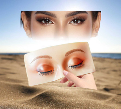 asija makeovers Trending Face Makeup Practice Board | Face Dummy | For Eye & Face Makeup Board Hair Extension