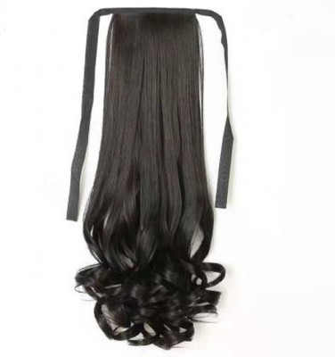 COSMIC Curly long ribbon ponytail for women hair Hair Extension