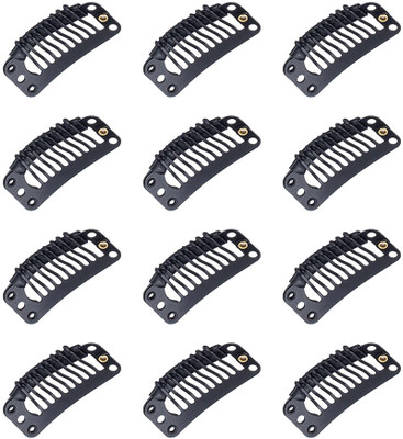 D-DIVINE Tic Tac Clips For  Patches Wig Extension Dupatta Clip | pack of 12 Hair Extension