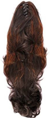 Antish Stylish silky soft curly golden highlight clutcher ponytail hair extension Hair Extension