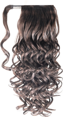 JustClipIt Zoe: Soft Curl Pony (Natural Brown - Long) Hair Extension