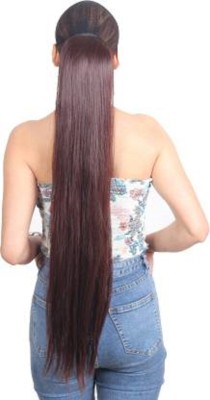 Abrish Brown long women straight ponytail Hair Extension