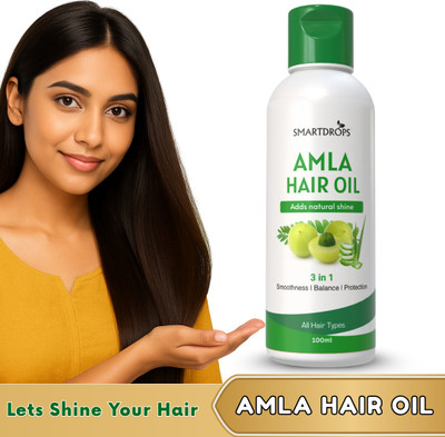 smartdrops Amla Hair Oil | Anti-Hair Fall | Strong Long & Shiny | Unisex Use Hair Oil(100 ml)