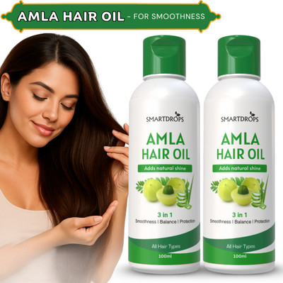 smartdrops Pure Amla Hair Oil for Hair Growth & Hairfall Control for Unisex Use Hair Oil(200 ml)