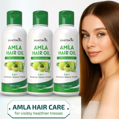 smartdrops Amla Hair Oil for Long, Healthy & Strong Hair for Men and Women Hair Oil(300 ml)