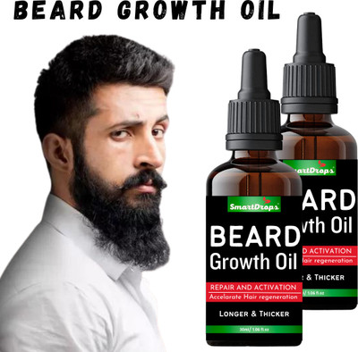 smartdrops Supreme Quality Beard Growth Oil With Advanced Formula Based Hair Oil(60 ml)