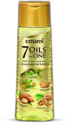 EMAMI 7 Oils In One Non Sticky & Non Greasy Hair Oil, 500ml Hair Oil(500 g)
