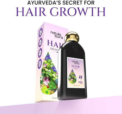 Nature Sure Hair Growth Oil with Rosemary, Bhringraj and Henna - 1 Pack Hair Oil(150 ml)