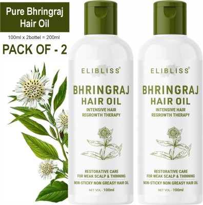 ELIBLISS Bhringraj Hair Oil for Timeless Beauty for Strong, Silky Hair Naturally  Hair Oil(200 ml)