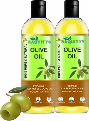 RAQUITYS Extra Virgin Olive Oil for Beautiful Skin, Hair, Face & Body Hair Oil(100 ml)