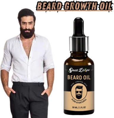 smartdrops Beard Growth Oil 30ML - For Faster Beard Growth & Patchy Beard Hair Oil(30 ml)