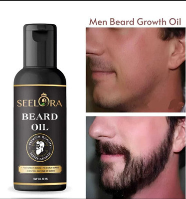 seelora Organics Beard Oil For Beard Hair Growth and Moustache for Men Hair Oil (50 ml) Hair Oil(50 ml)
