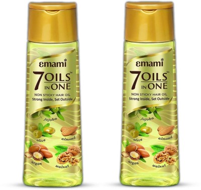 EMAMI 7 Oils In One Non Sticky & Non Greasy Hair Oil 20 Times Stronger Hair Hair Oil(1000 ml)