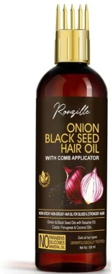 RONZILLE Onion Hair Oil With Black Seed Oil Extracts - Controls Hair Fall Hair Oil(100 ml)