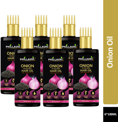 Phillauri Black Seed Onion Hair Oil - WITH COMB APPLICATOR Regrowth Hair Hair Oil(600 ml)