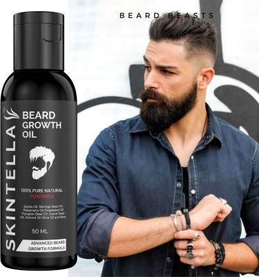 Skintella Beard Hair Growth oil -For Faster & Patchy Beard Growth Hair Oil(50 ml)