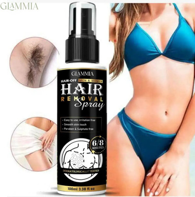 GLAMMIA Hair Off | Hair Removal Spray Smooth Glow Without Pain Spray(100 ml)