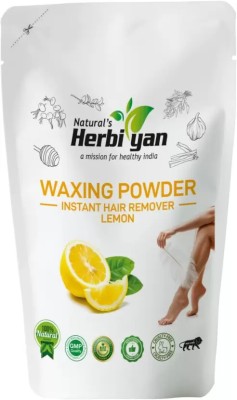 Natural's Herbiyan Lemon Herbal Waxing Powder | Wax | Instant Hair Removal | Women | Zero Pain Wax(100 g)
