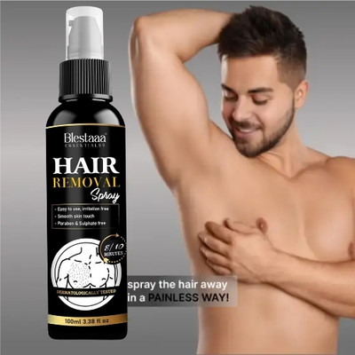 blestaaa essentialss Hair Removal SPRAY Cream for Men Chest, Back, Legs, Under Arms Spray Cream Spray(100 ml)