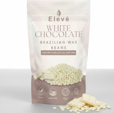 Eleve White Chocolate Brazilian Wax Beans for Hair Removal – Hands, Legs & Bikini Wax(100 g)