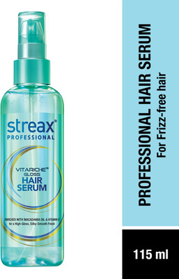 Streax Professional Vitariche Gloss Hair Serum - Vitamin E & Macadamia Oil(115 ml)