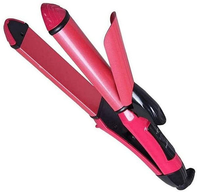 Totthar Professional 2 in 1 Hair Straightener and Curler Fast Heat-Up Hair Tool 2 in 1 Hair Straightener and Curler hair straightening machine Hair Straightener(Multicolor)