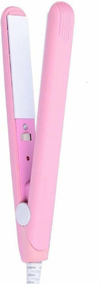 PGK TRADERS Mini Hair straightener Iron Pink Ceramic Straightening Multi Functional Portable Hand Press Mini Heat Sealing Machine Hair Straightener(Multicolor)