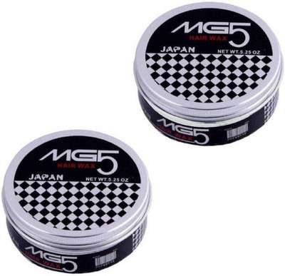 MG5 Japan Hair Wax set of 2 pack Style Your Hair for a Long Day (150 gm/piece) Hair Gel(0.3 g)