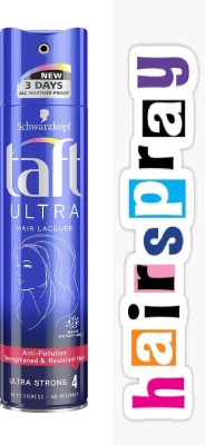 TAFT ULTRA HAIR LACQUER ULTRA STRONG 4 250ML PACK OF 1 Hair Spray(250 ml)