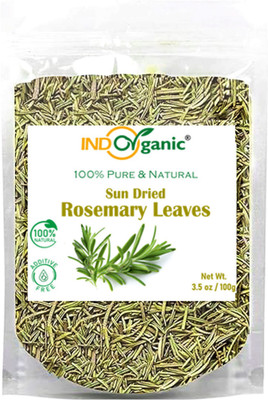 Indo Organic Rosemary Leaves, Dried Leaf | Pure and Natural | For Hair Growth, Nourishment(100 g)