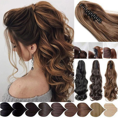 SAMYAK Claw Clutcher Clip Based Wavy Double Hair Extension