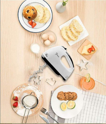 5SUPREME 100 W White Hand Blender(kitchen 100W High Speed Hand Mixer with 7 Speed (Random)asd11)
