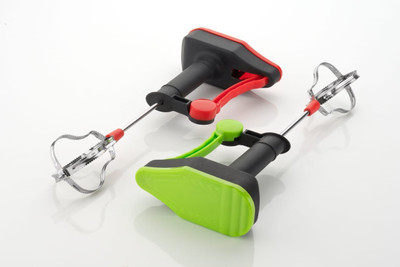Dervino 180 W Green Hand Blender(Combo Of 2 Stainless Steel Single Blade Manual Lassi Maker, Egg Beater Blender)