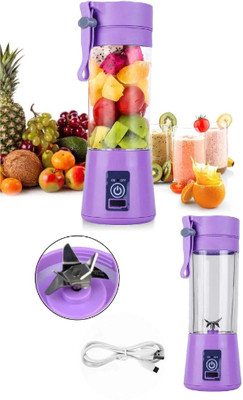 SACRO Plastic AE_884A_RECHARGEABLE PORTABLE USB JUICER BOTTLE SLECTRIC MIXER BLENDER GRINDER Hand Juicer(Multicolor)