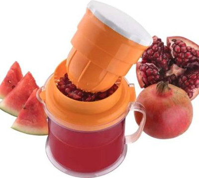 ActrovaX Plastic Mini Small Nano 2 in 1 Hand Press Manual Juicer Hand Juicer(Orange)