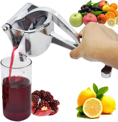Amozkart Aluminium VSELL Fruit Juice Squeezer Citrus Heavy Duty Hand Press Manual Fruit Juicer Hand Juicer(Silver)