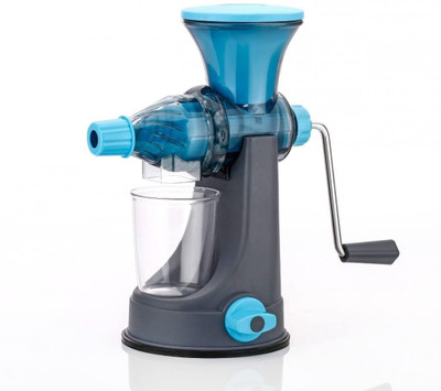 BLLUEX Plastic Manual Hand Juicer for All Fruits & Vegetables with Steel Handle Hand Juicer(Blue)