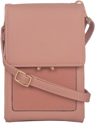 Bagkok Pink Sling Bag Pink PU Sling Bag