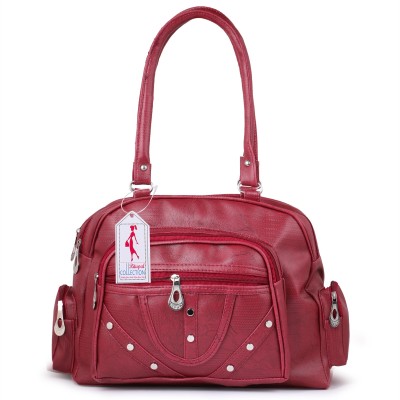 Da Ritu's Women Maroon Hand-held Bag