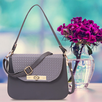FIAGO Women Grey Messenger Bag